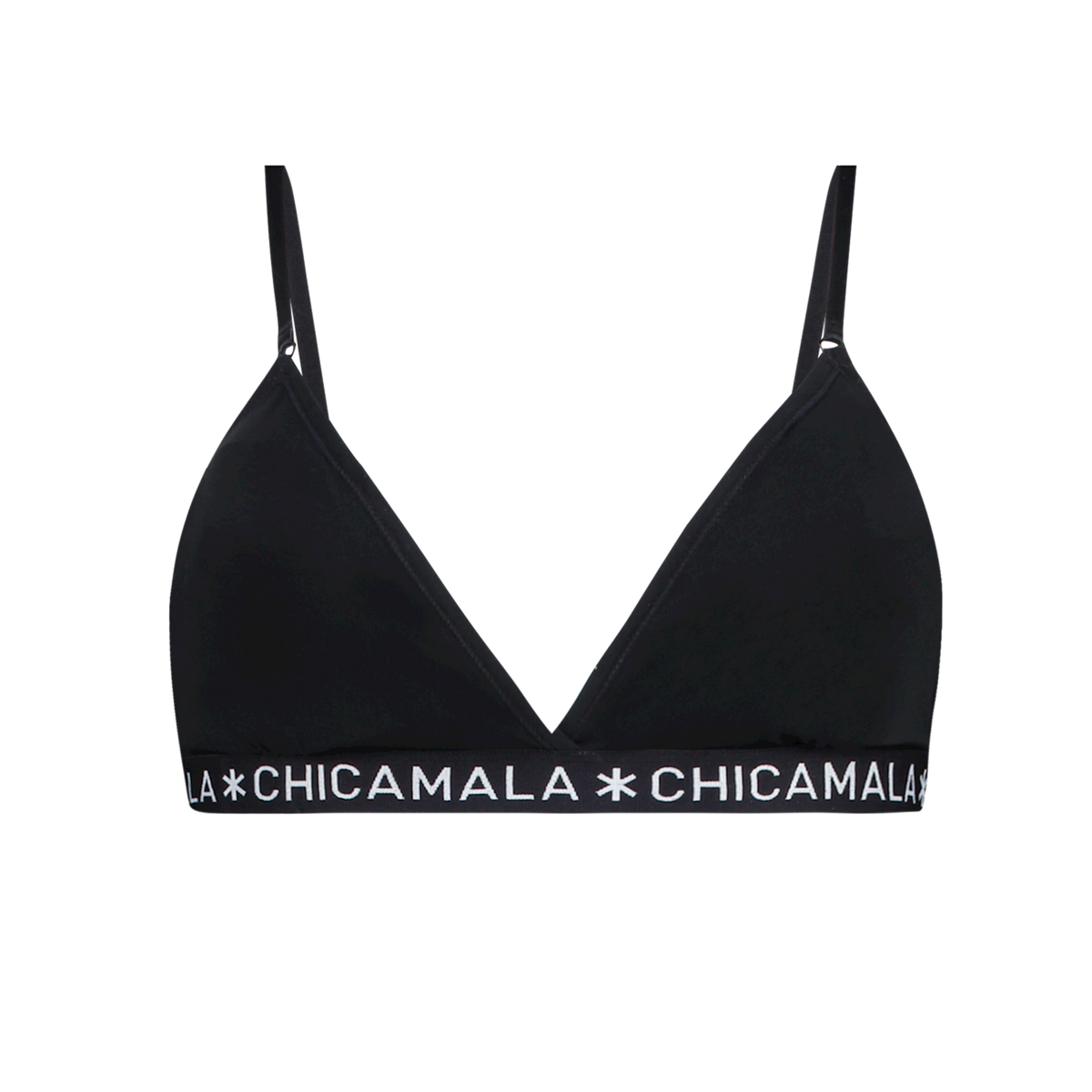 Dames 1-pack Triangle Top Effen
