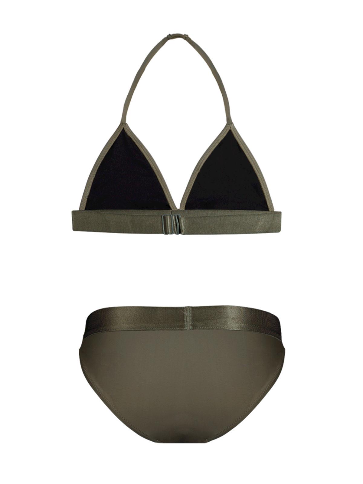 Meisjes Triangle Top bikini Effen