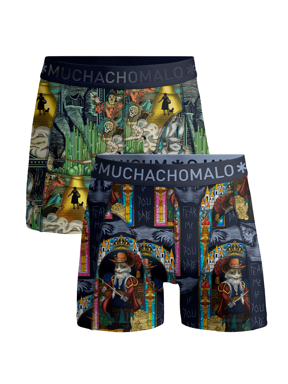 Jongens 2-pack Boxershorts Pussboots Wizardoz