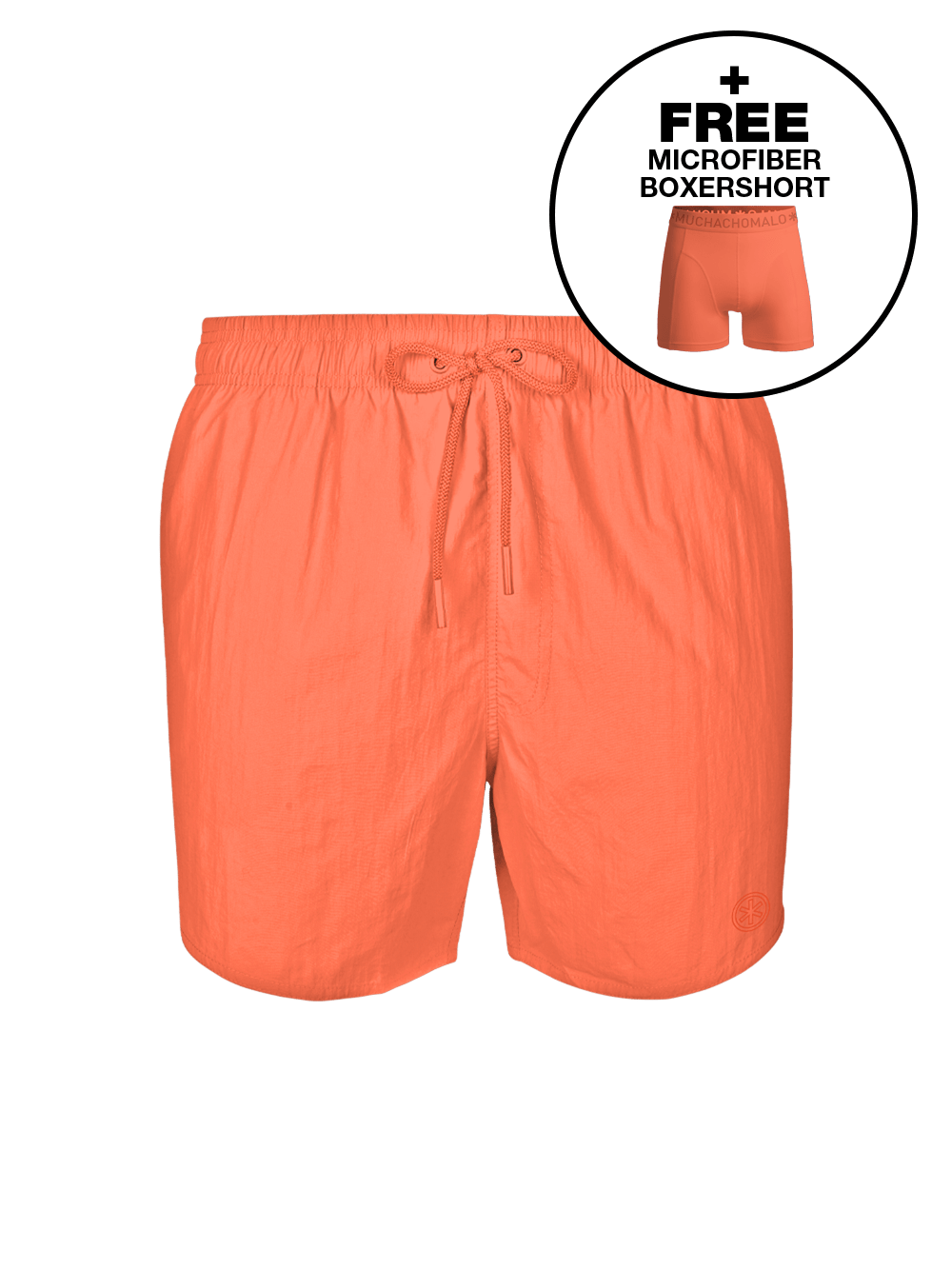 Jongens Zwembroek Oranje + Gratis Microfiber boxershort
