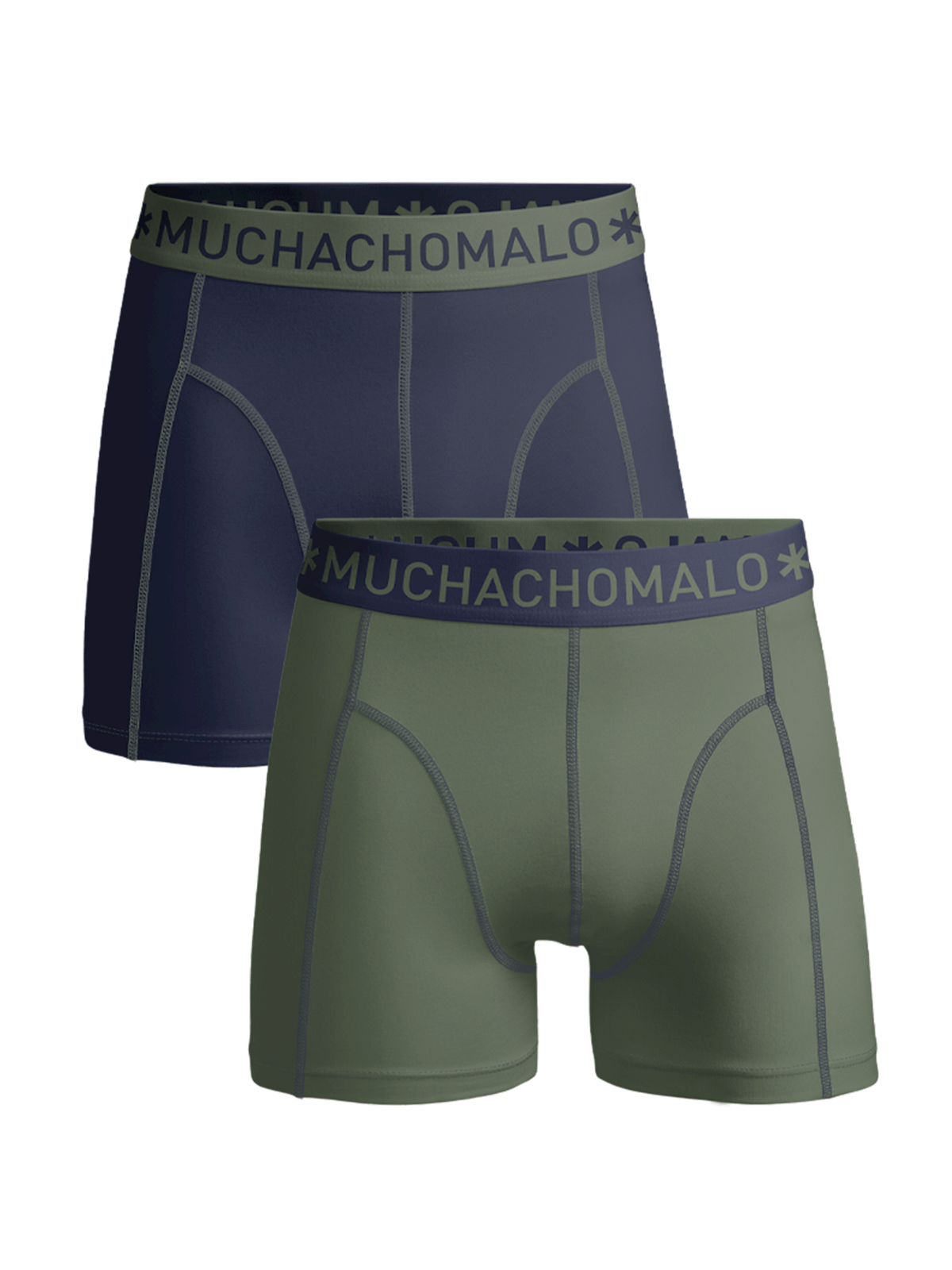 Heren 2-pack Boxershorts Effen
