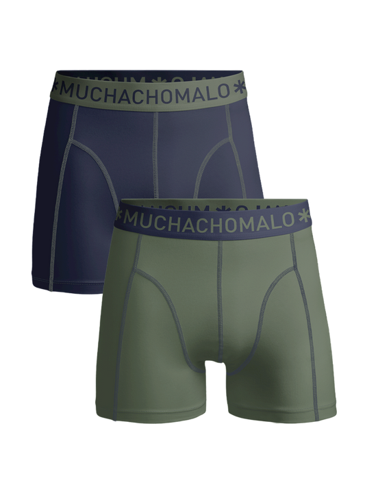 Heren 2-pack Boxershorts Effen