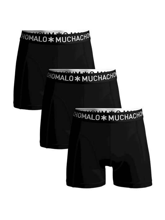 Heren 3-pack Boxershorts Effen