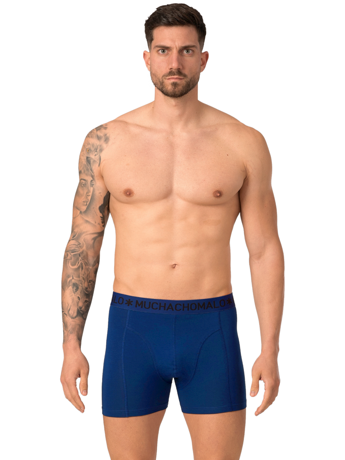 Heren 2-pack Boxershorts Effen