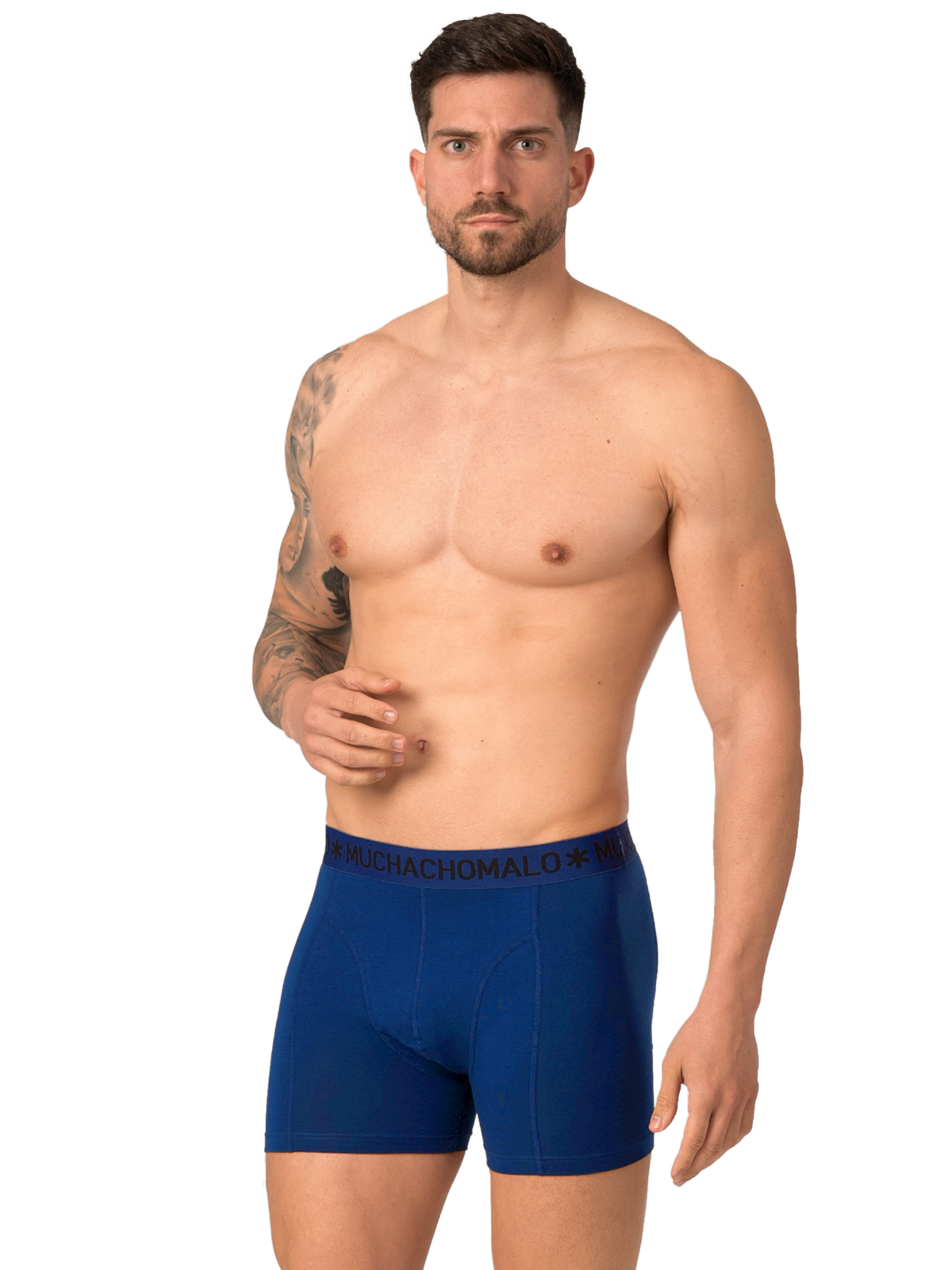Heren 2-pack Boxershorts Effen