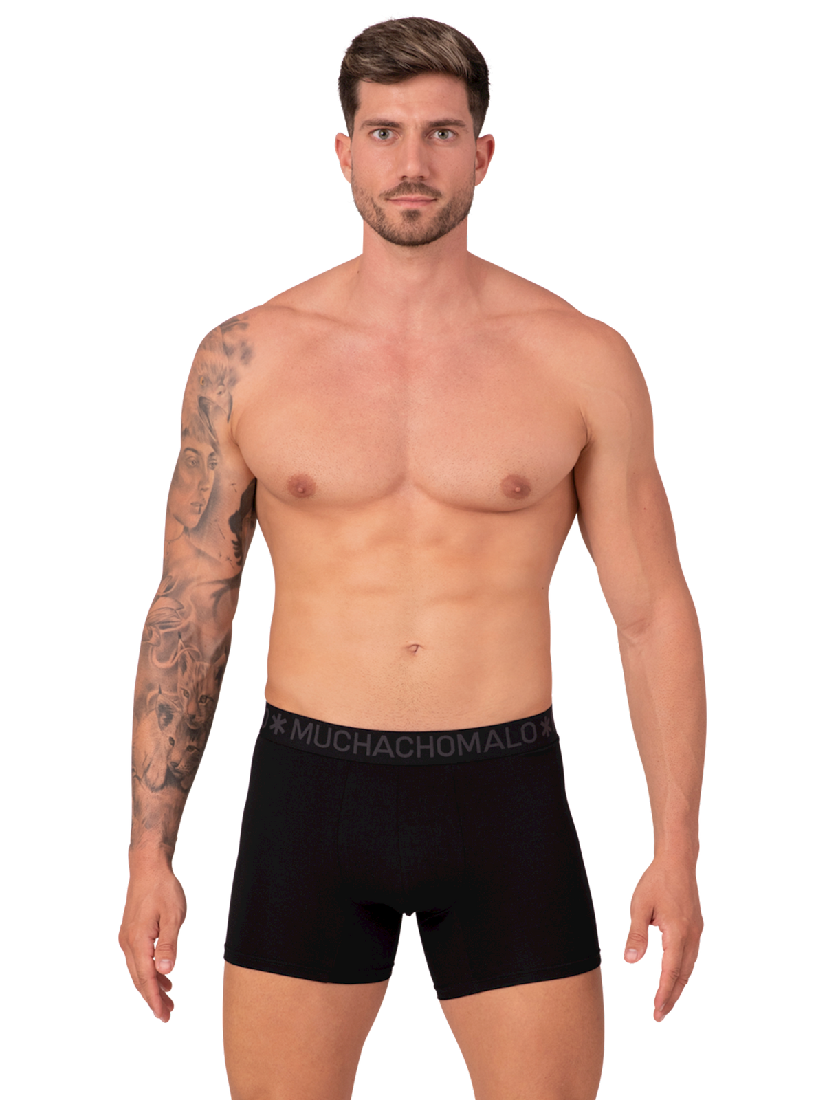 Heren 2-pack Bamboe Boxershorts Effen