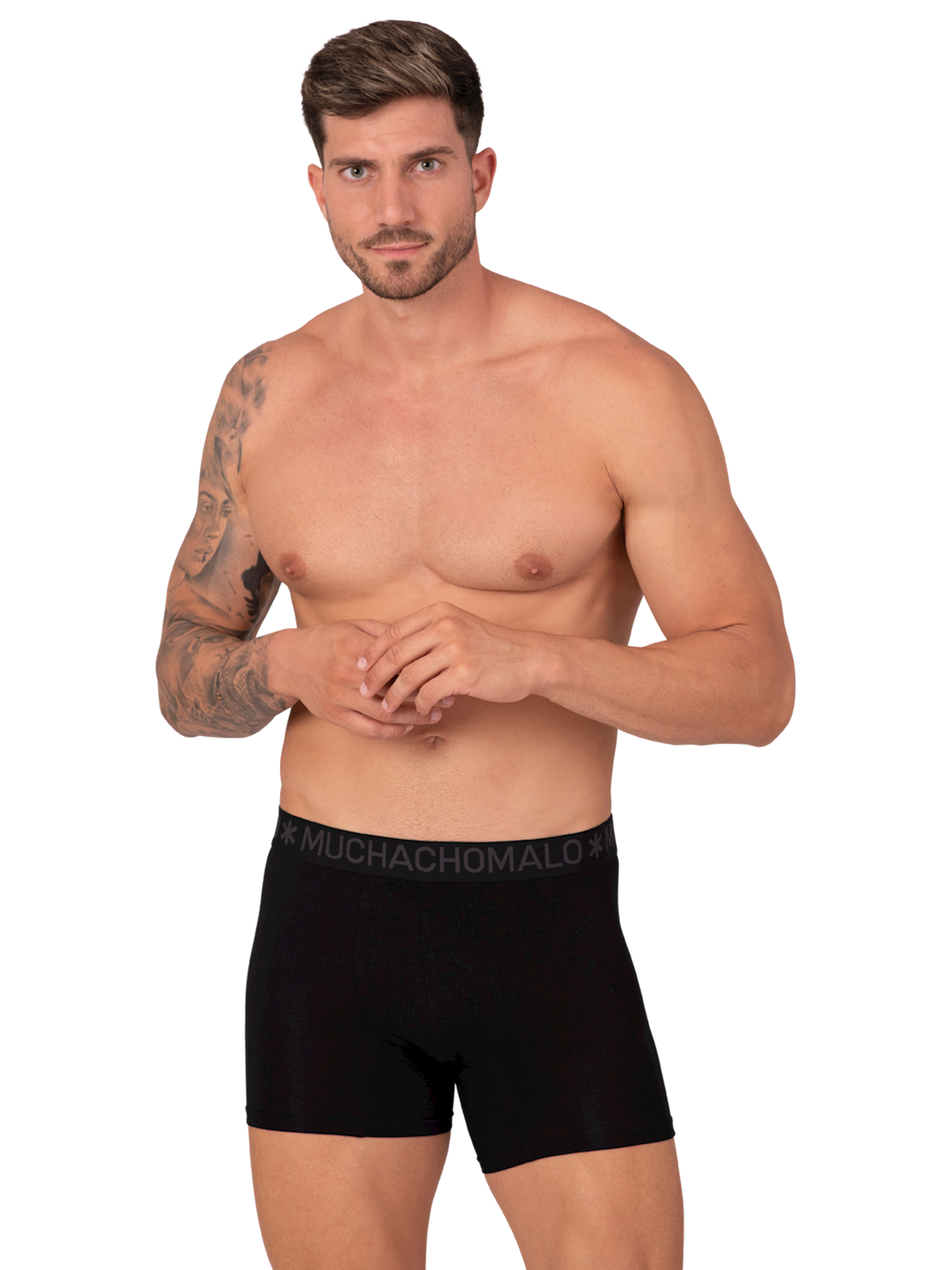Heren 2-pack Bamboe Boxershorts Effen
