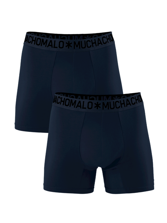 Heren 2-pack Bamboe Boxershorts Effen