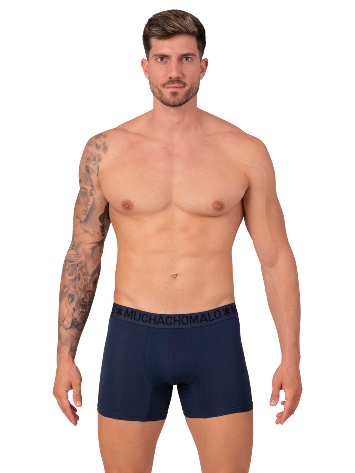 Heren 2-pack Bamboe Boxershorts Effen