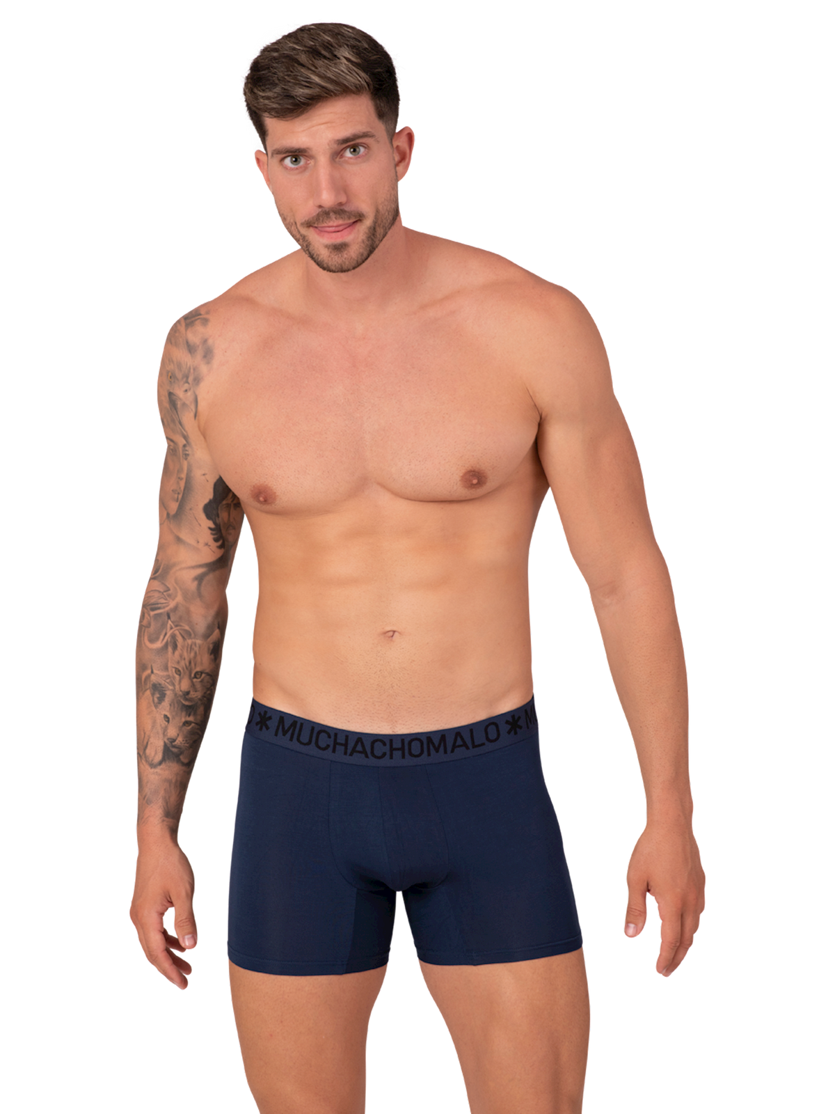 Heren 2-pack Bamboe Boxershorts Effen