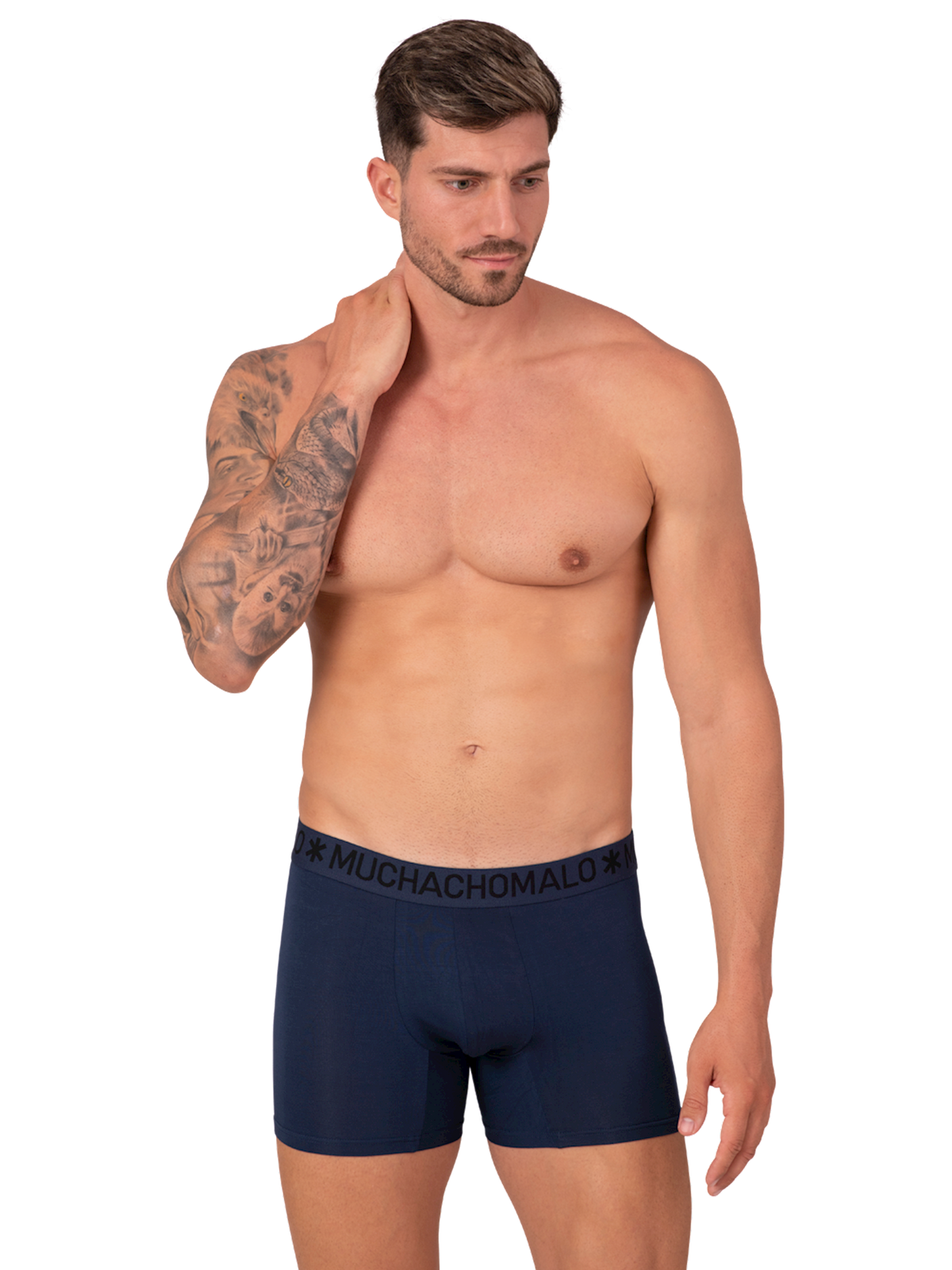 Heren 2-pack Bamboe Boxershorts Effen