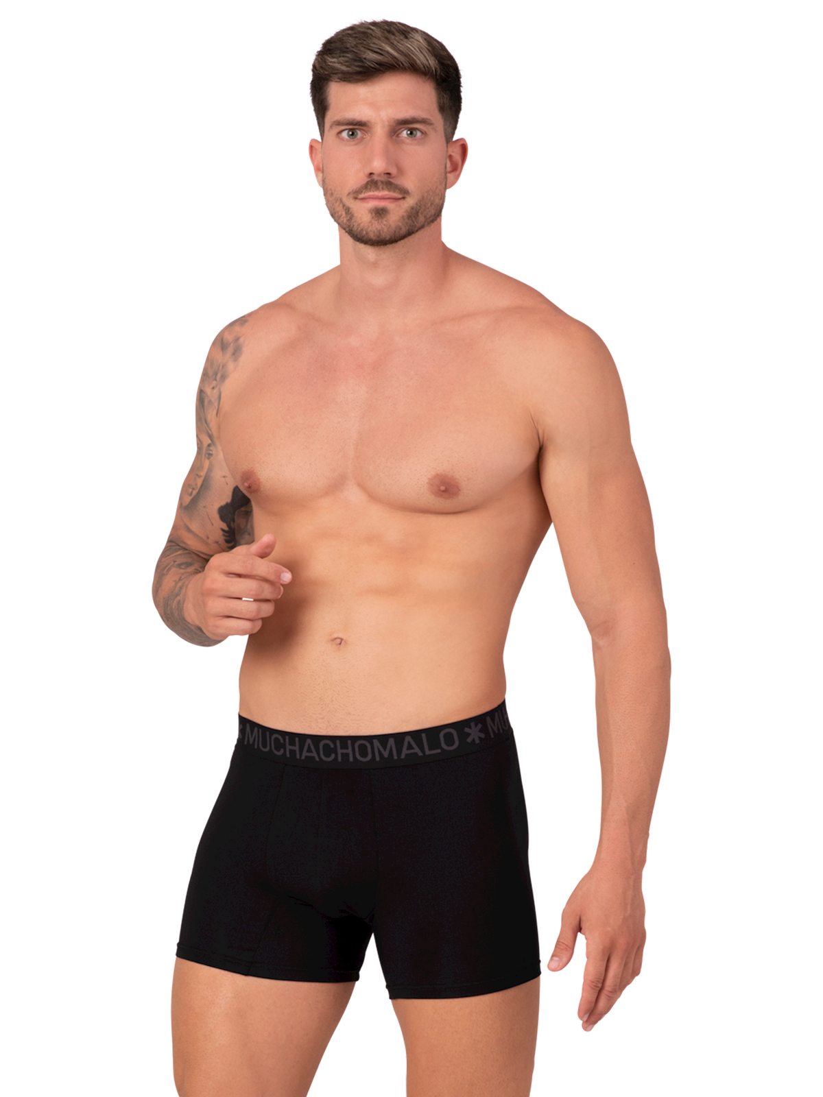 Heren 2-pack Bamboe Boxershorts Effen