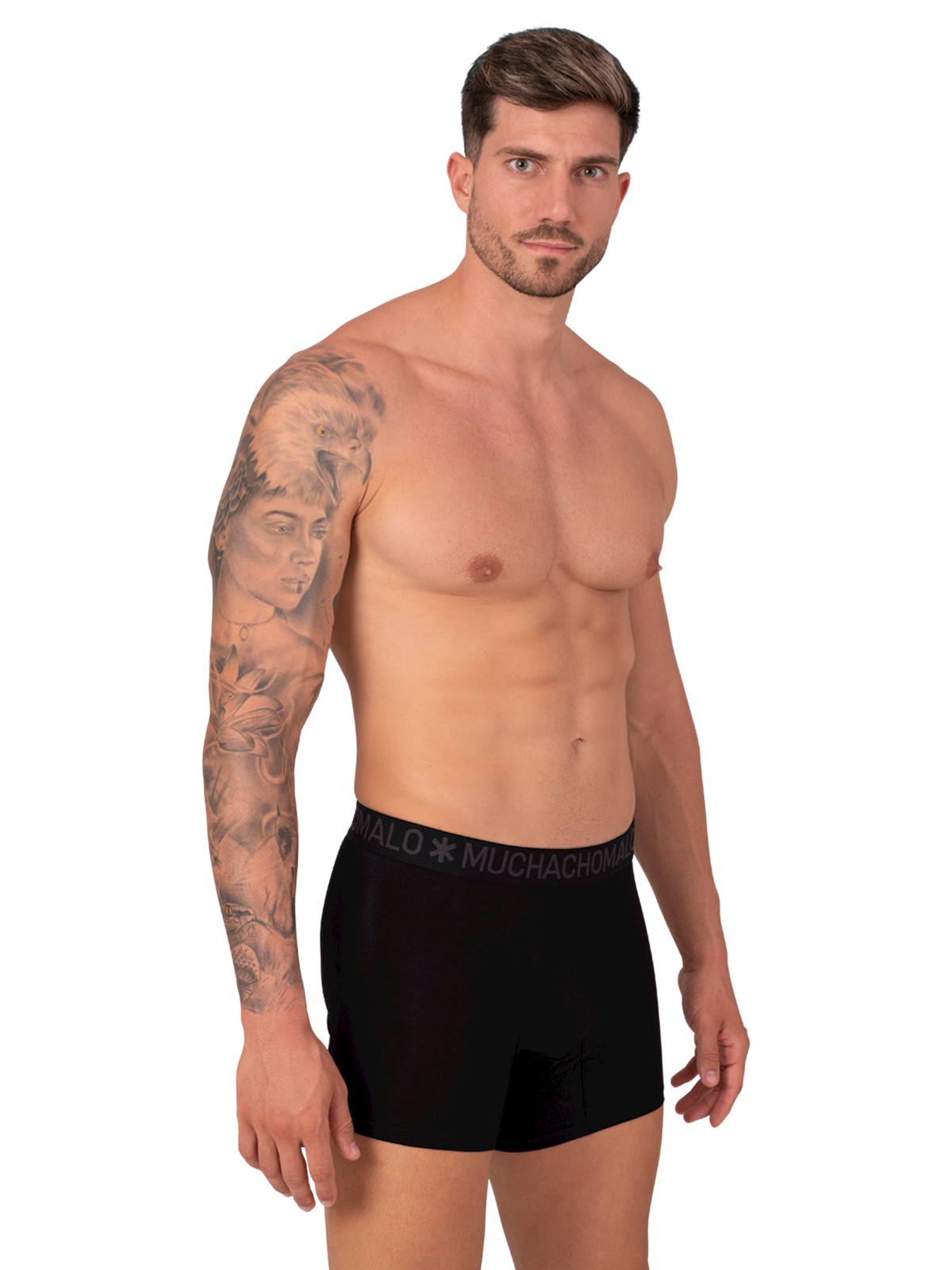 Heren 2-pack Bamboe Boxershorts Effen