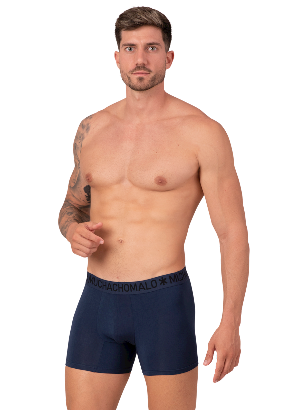 Heren 2-pack Bamboe Boxershorts Effen