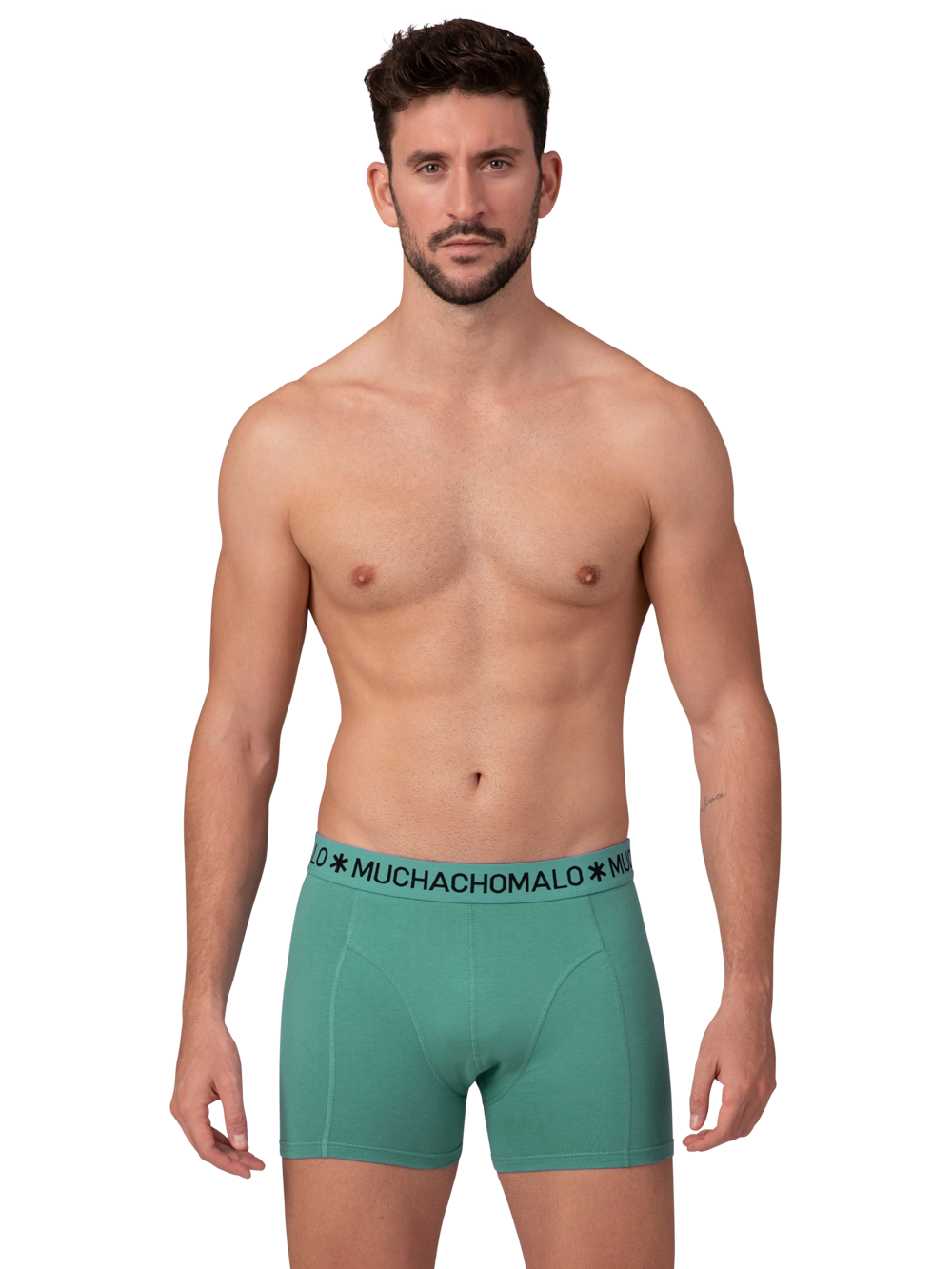 Heren 2+2-pack Boxershorts Effen
