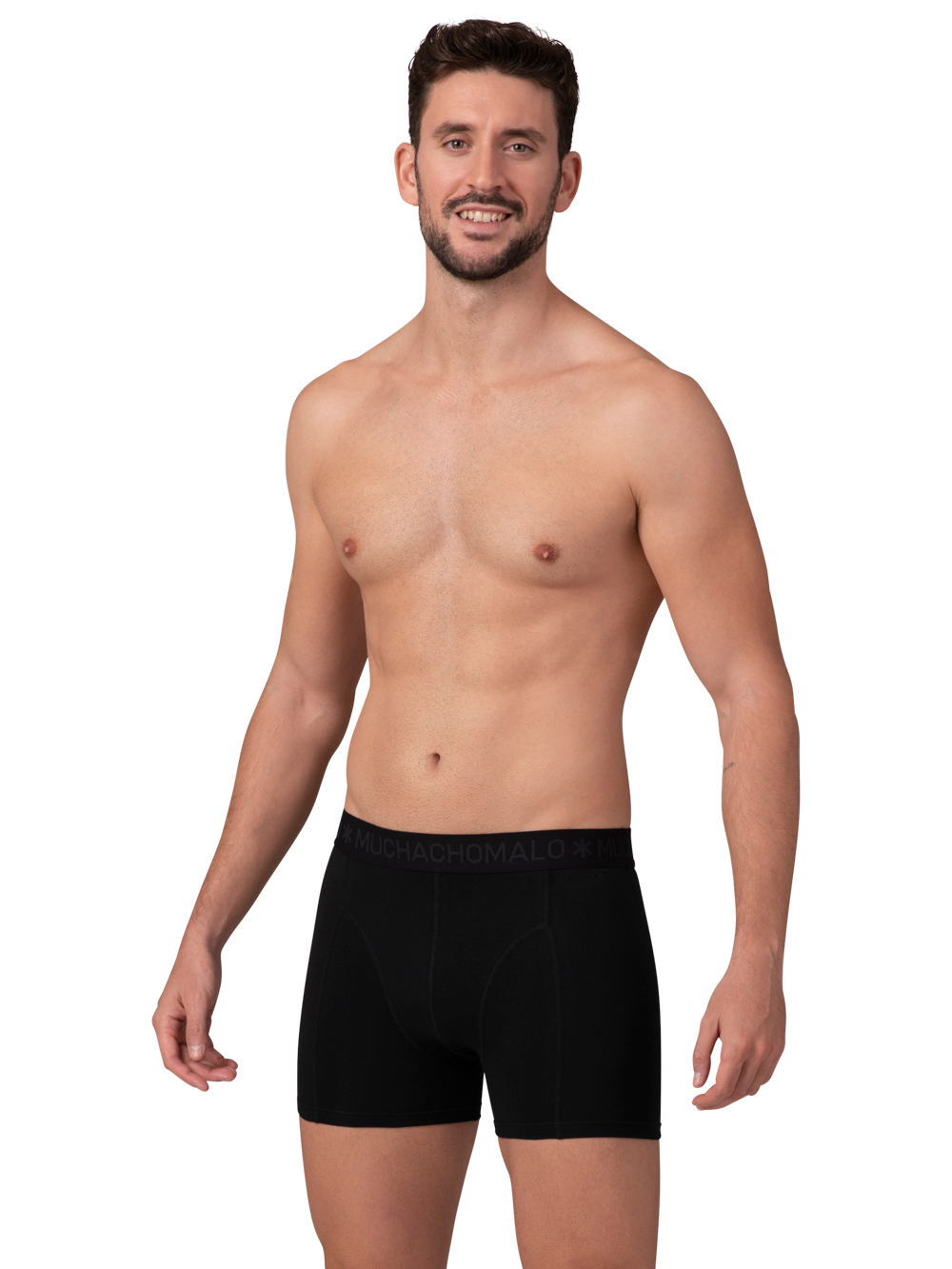 Heren 2+2-pack Boxershorts Effen