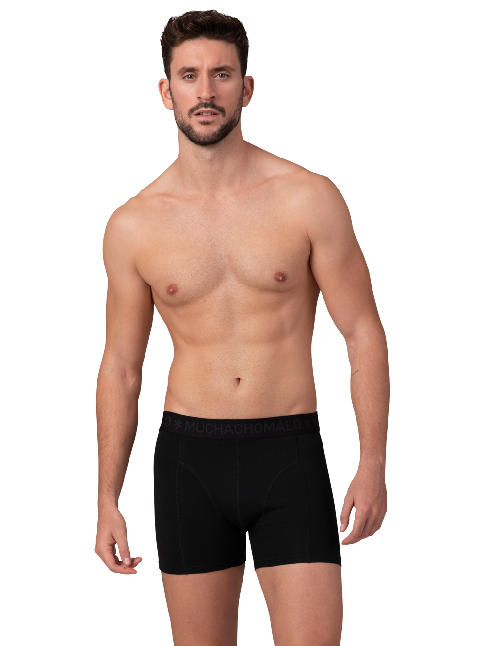 Heren 2+2-pack Boxershorts Effen
