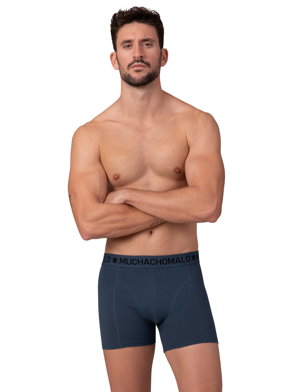 Heren 2+2-pack Boxershorts Effen