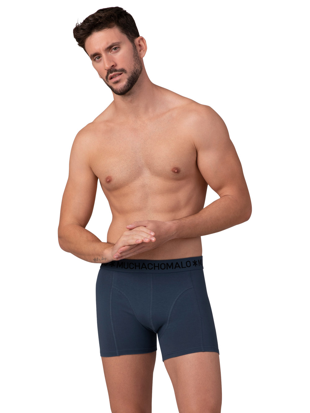 Heren 2+2-pack Boxershorts Effen