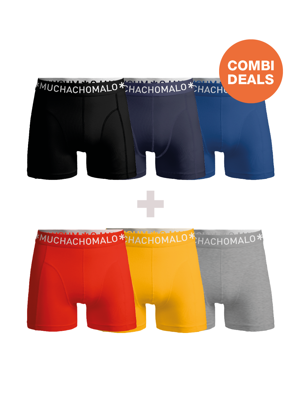 Heren 3+3-pack Boxershorts