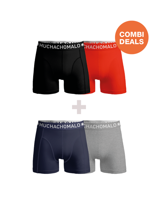 Heren 2+2-pack Boxershorts