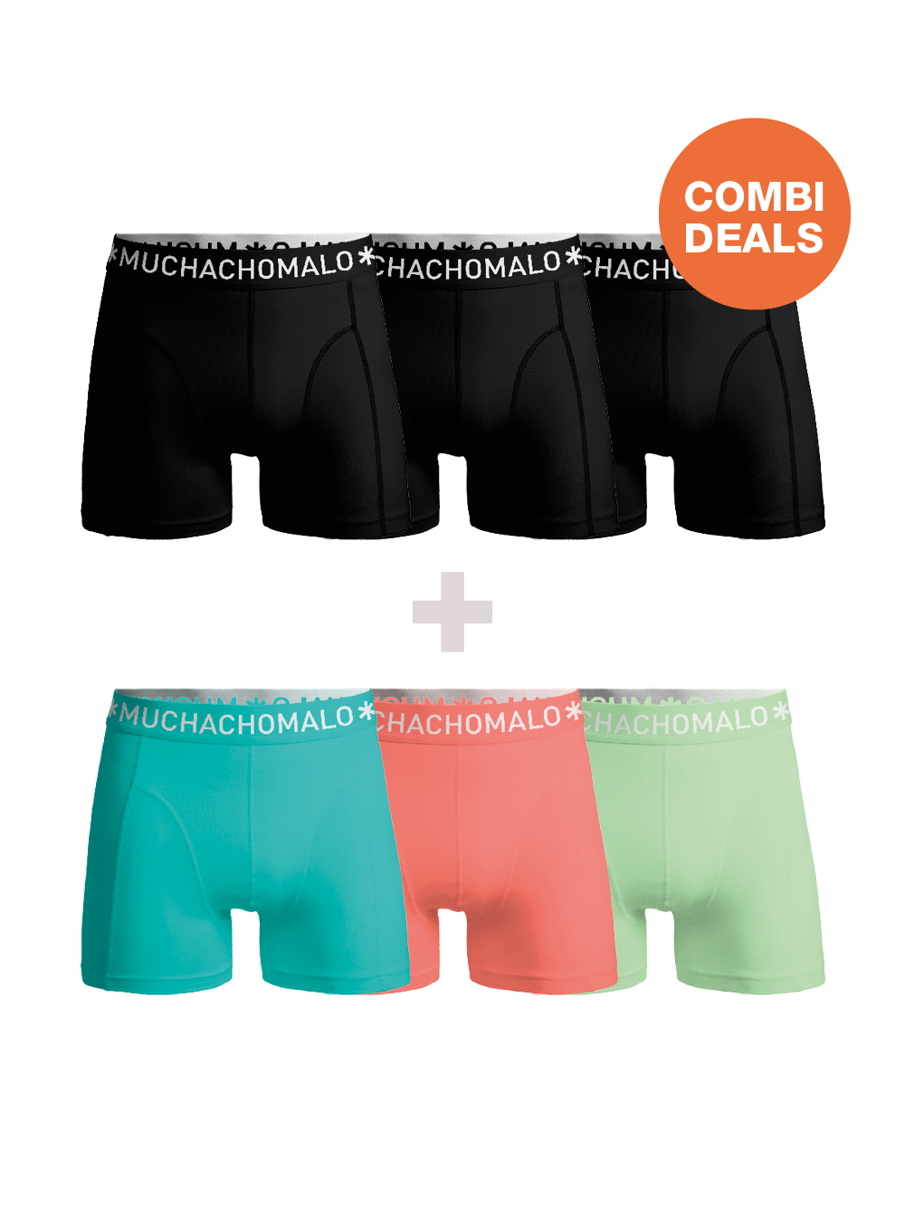 Heren 3+3-pack Boxershorts