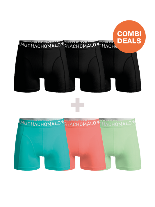 Heren 3+3-pack Boxershorts