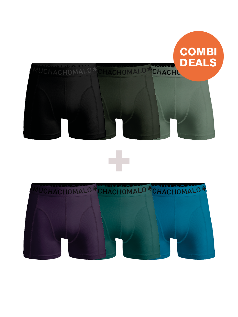 Heren 3+3-pack Boxershorts
