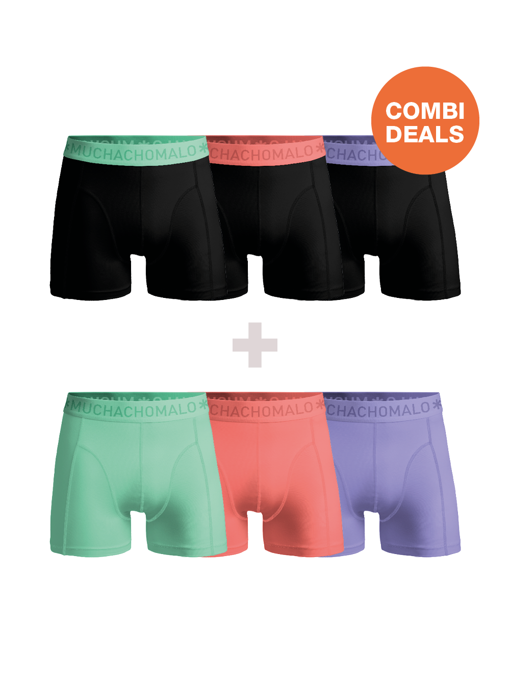 Heren 3+3-pack Boxershorts