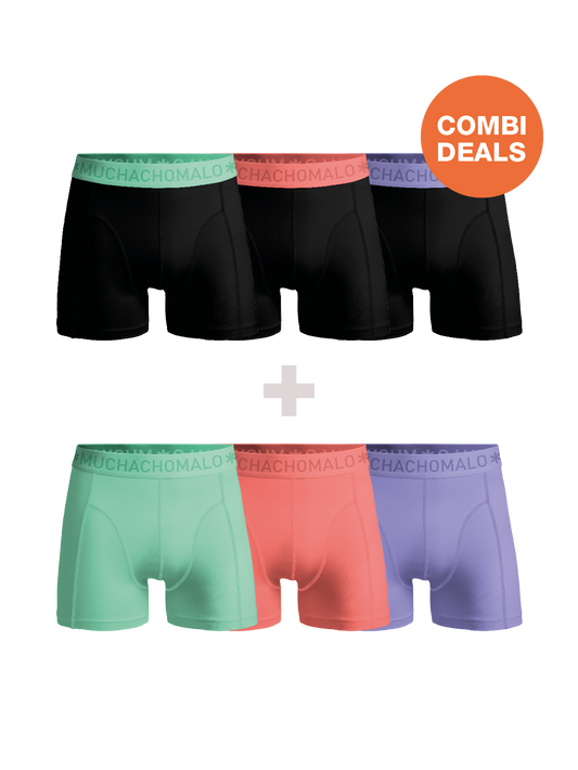 Heren 3+3-pack Boxershorts