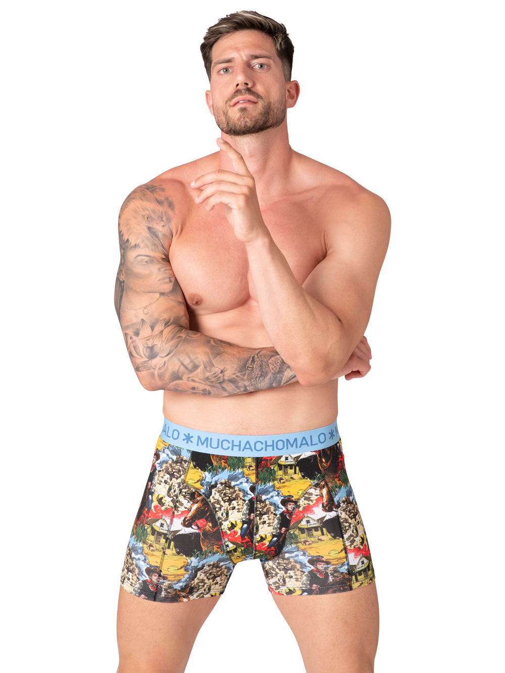 Heren 12-pack Boxershorts Print/Effen