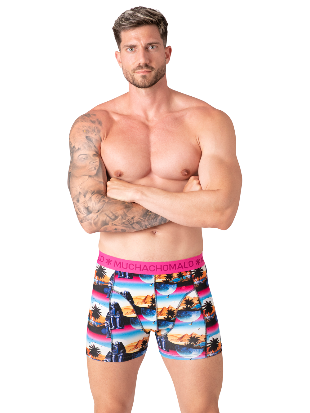 Heren 12-pack Boxershorts Print/Effen