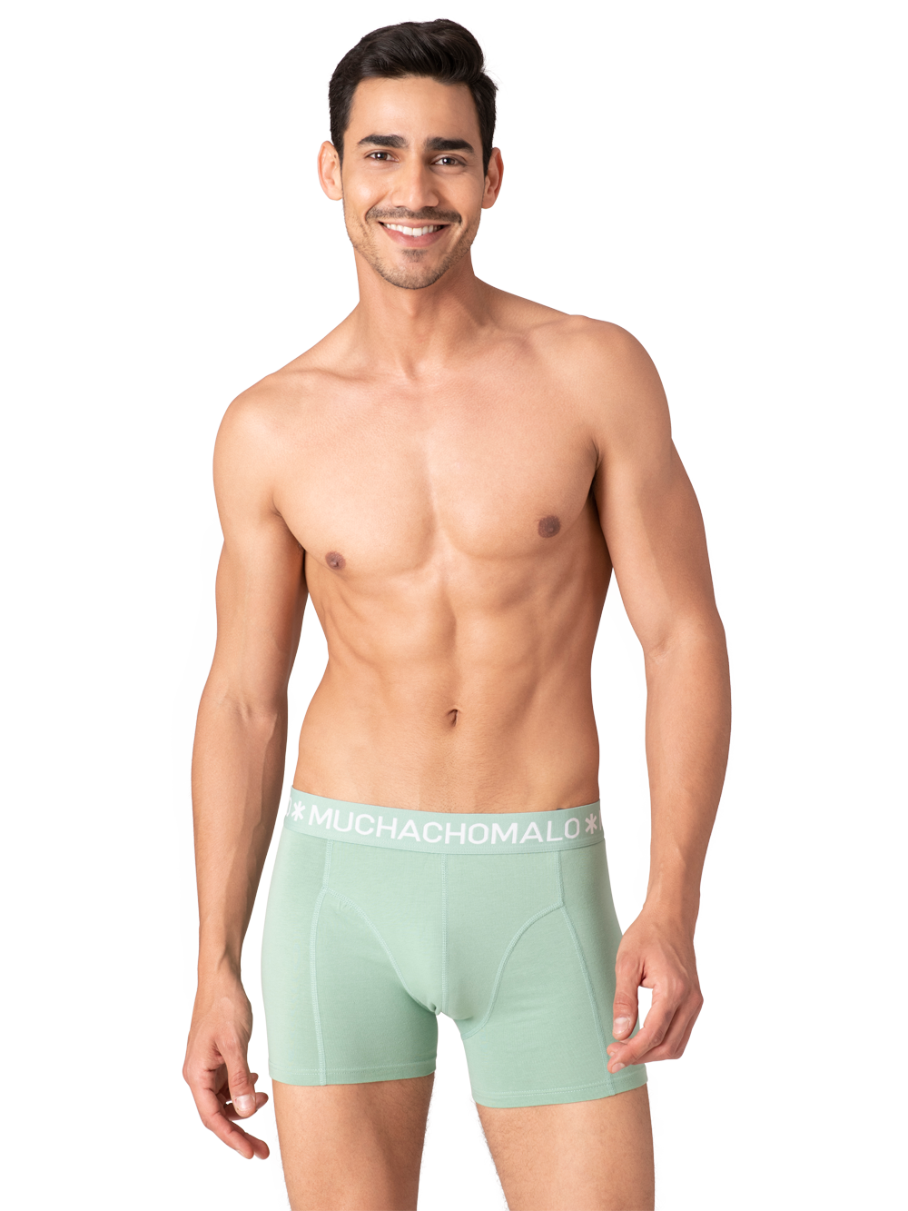 Heren 2-pack Boxershorts Effen