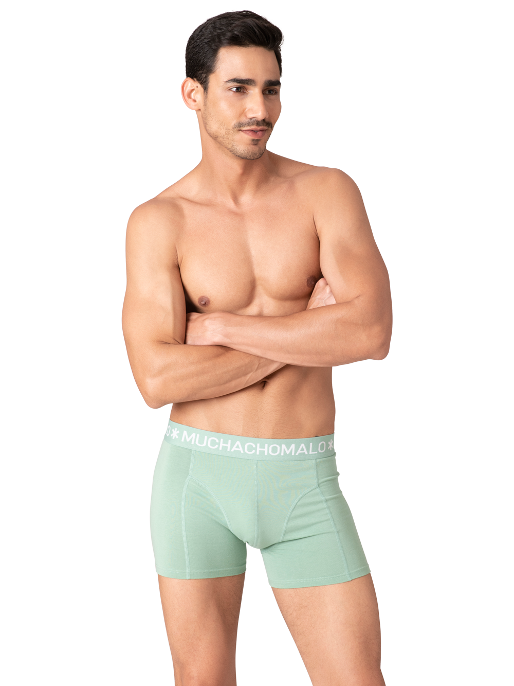 Heren 2-pack Boxershorts Effen