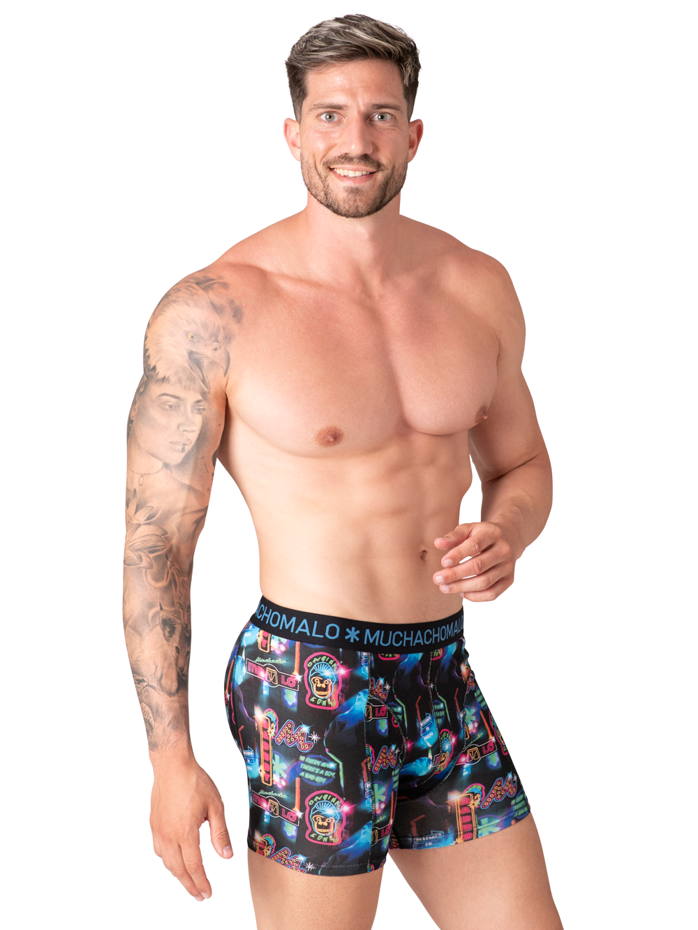 Heren 12-pack Boxershorts Print/Effen