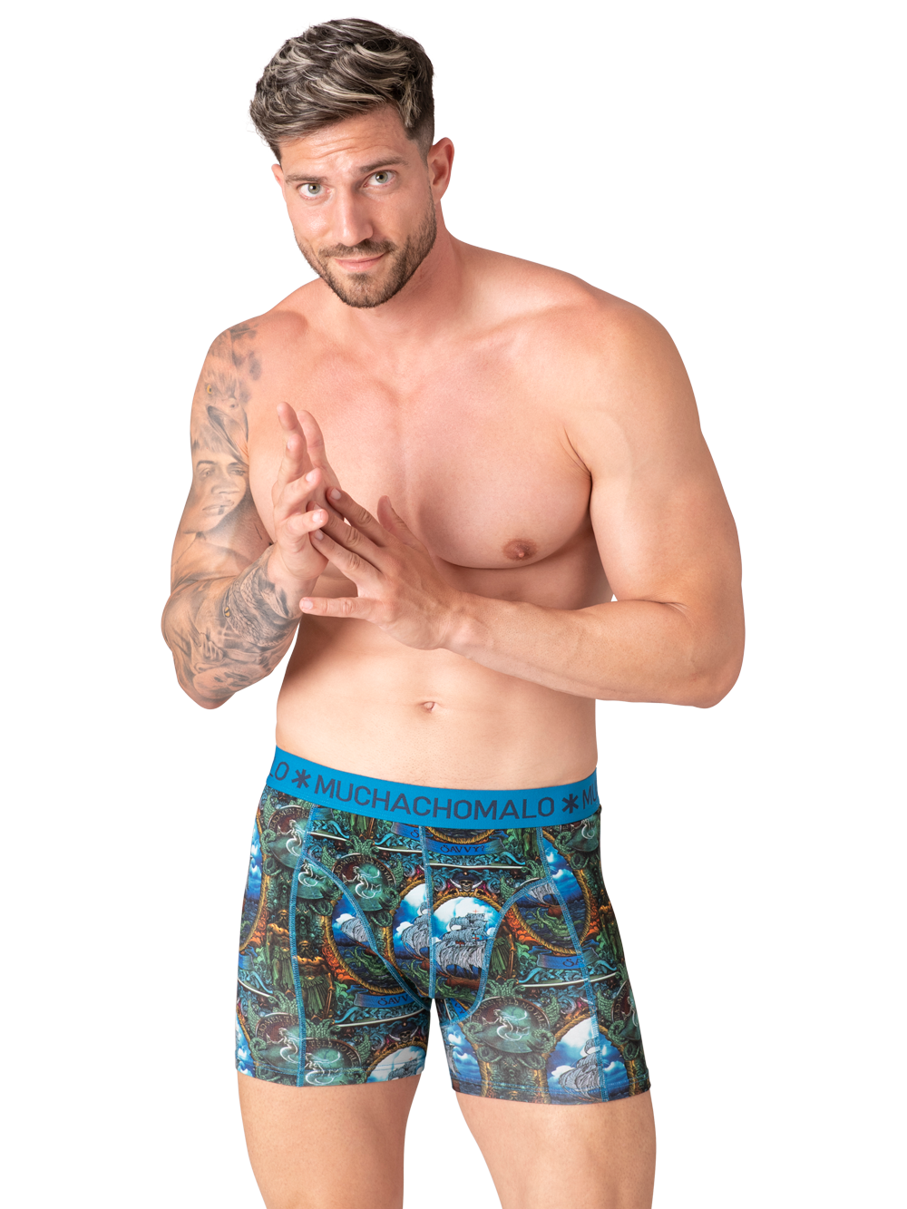 Heren 12-pack Boxershorts Print/Effen