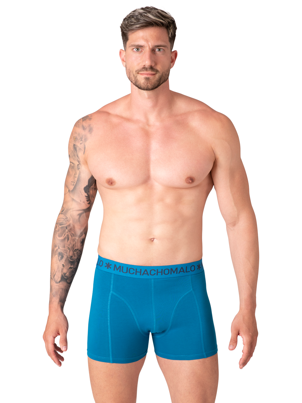 Heren 3-pack Boxershorts Effen