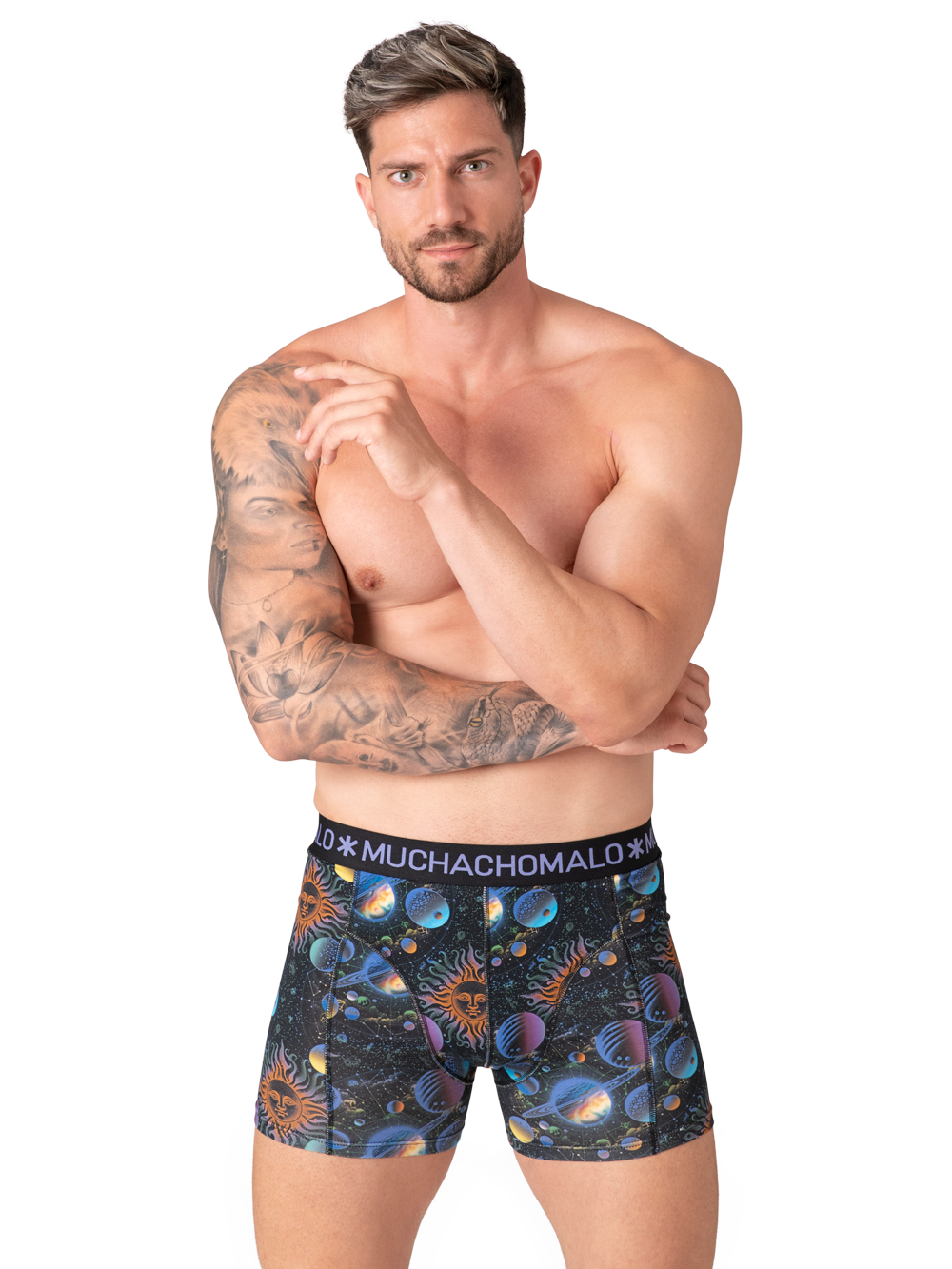 Heren 10-pack Boxershorts Print/Effen