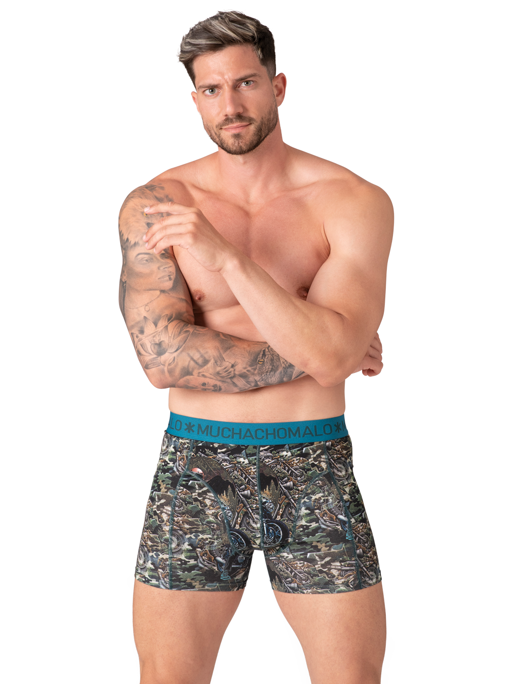 Heren 10-pack Boxershorts Print/Effen