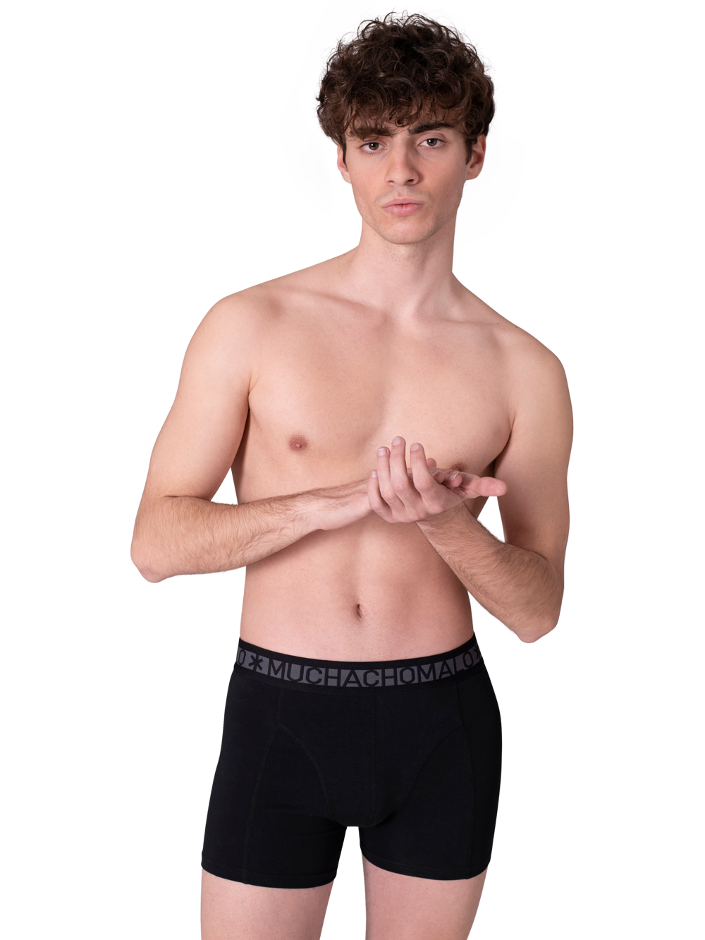 Heren 2-pack Boxershorts Effen