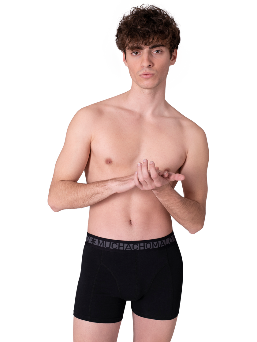 Heren 2-pack Boxershorts Effen