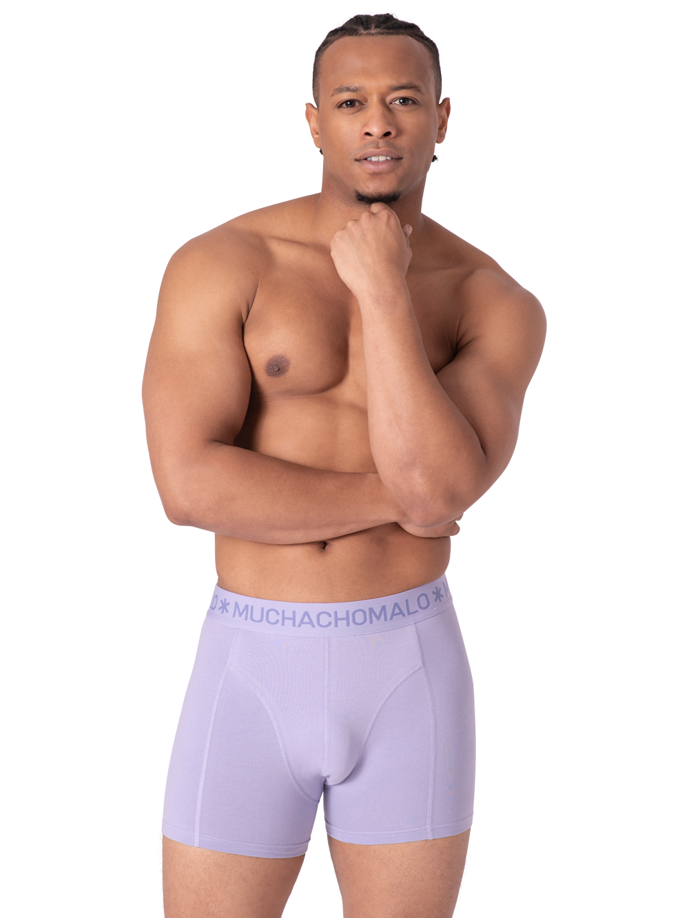 Heren 2+2-pack Boxershorts Effen