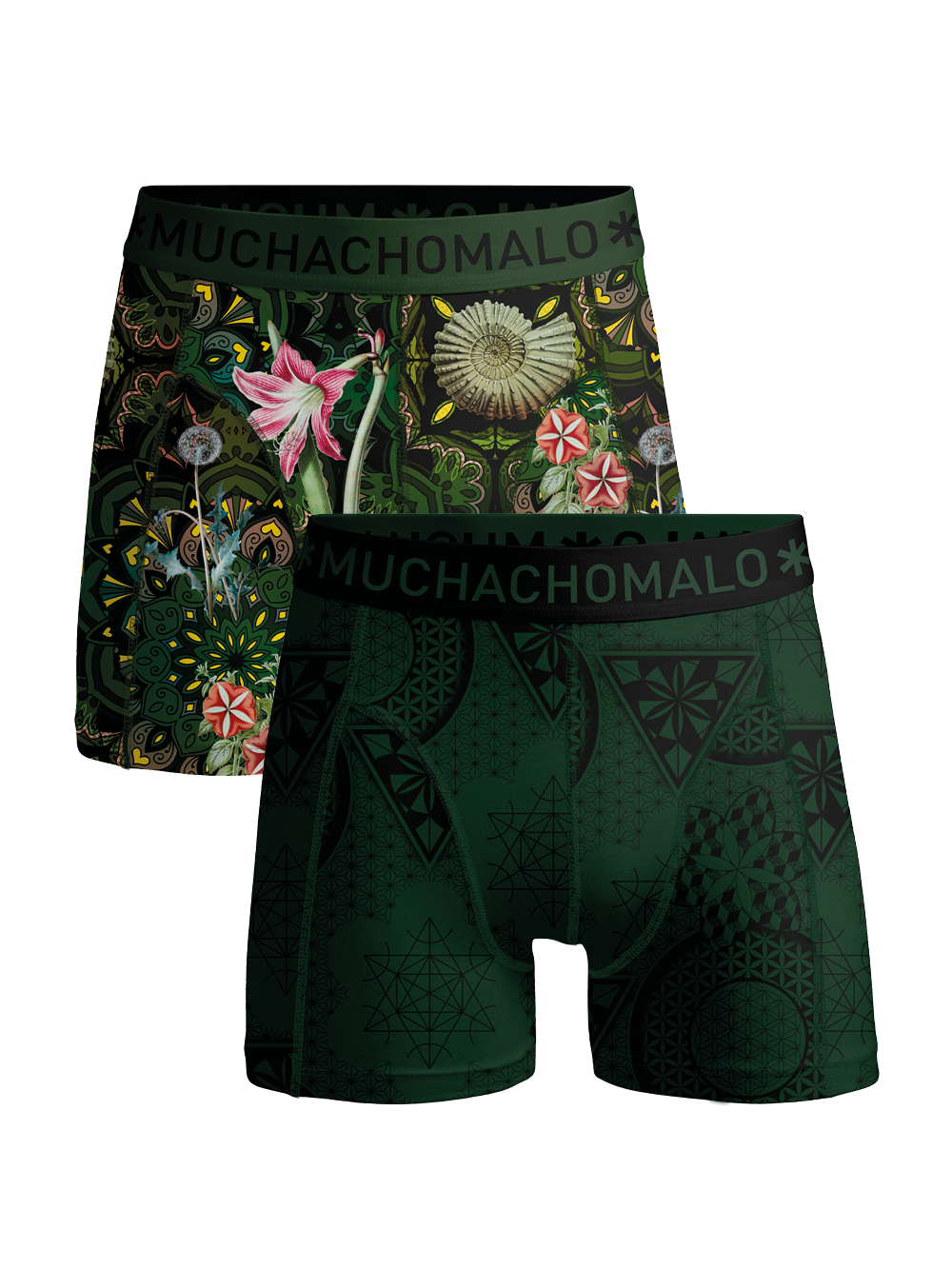 Heren 2-pack Boxershorts Geometric