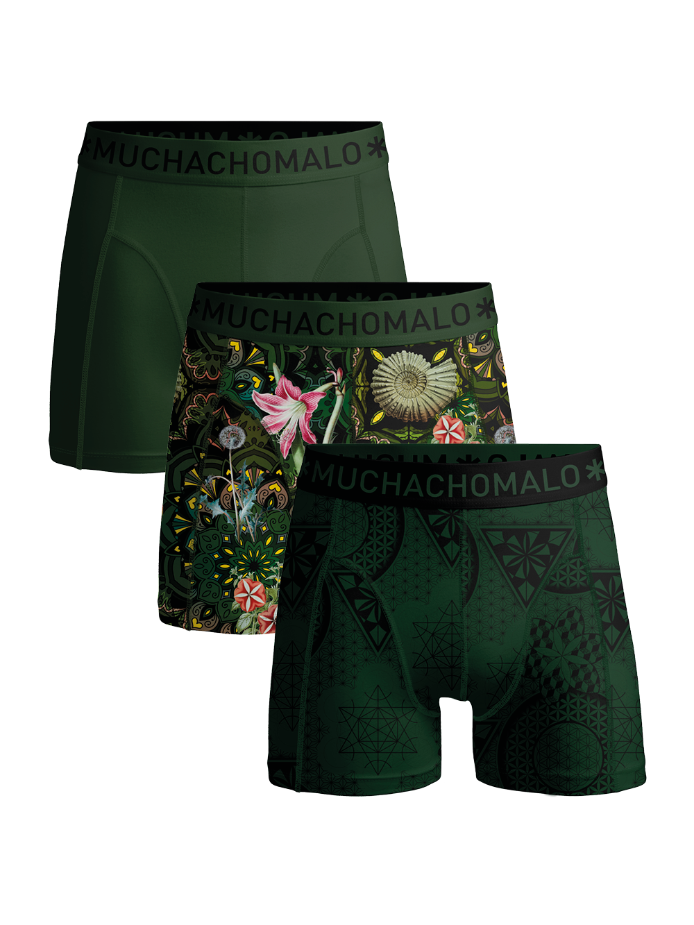 Heren 3-pack Boxershorts Geometric