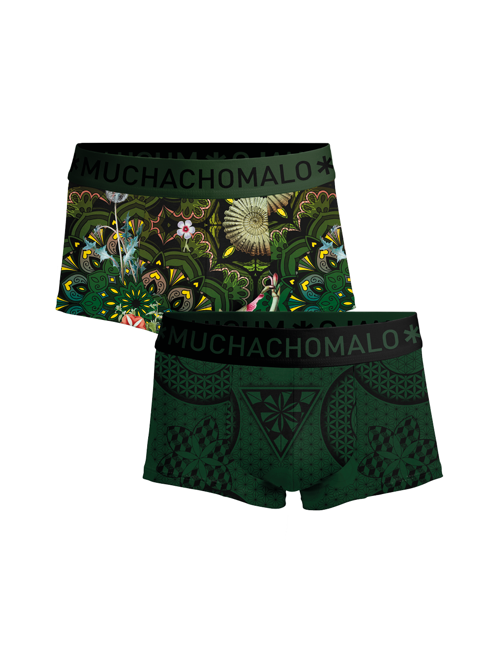 Heren 2-pack Trunks Geometric