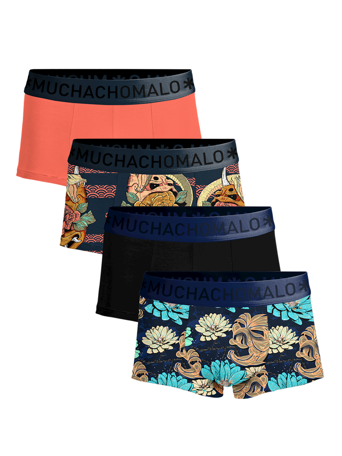 Heren 4-pack Trunks Leafs Lick it