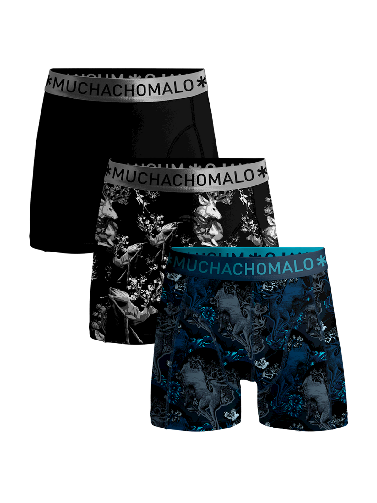 Heren 3-pack Boxershorts Man Deer