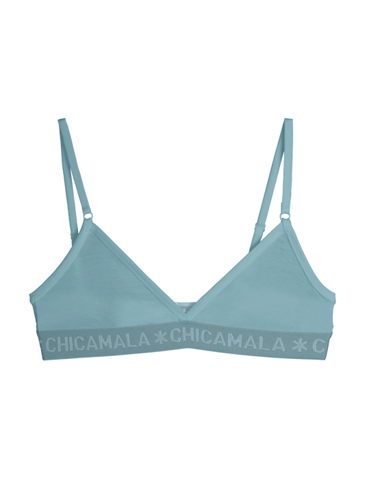 Meisjes 1-pack Triangle Top Effen Mermaid