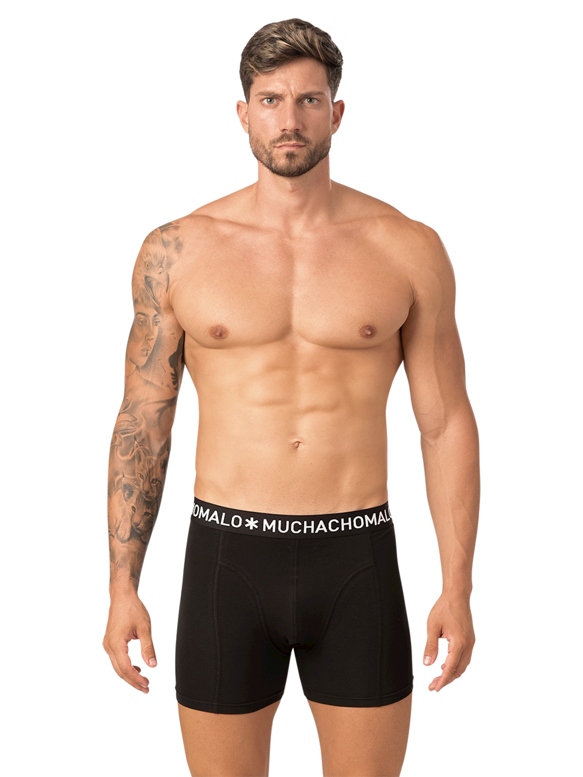 Heren 2-pack Boxershorts Effen