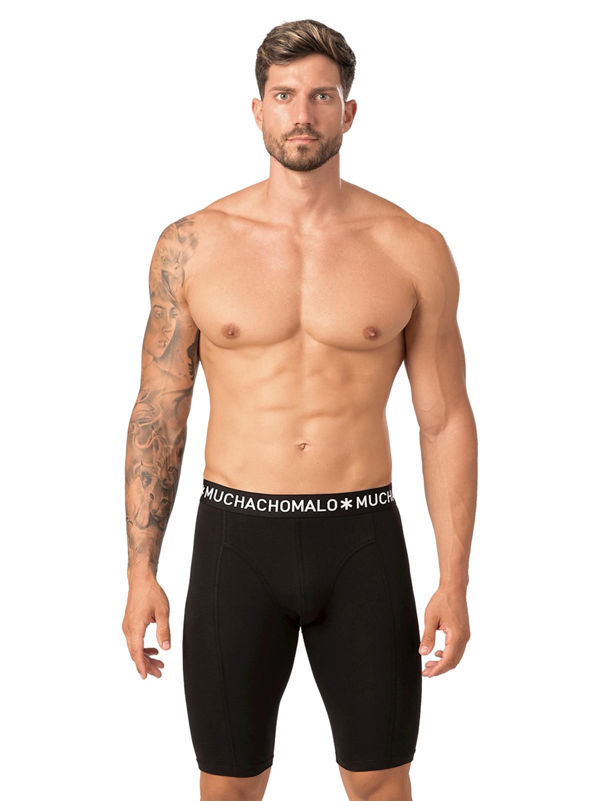 Heren 2-pack Longshort Effen